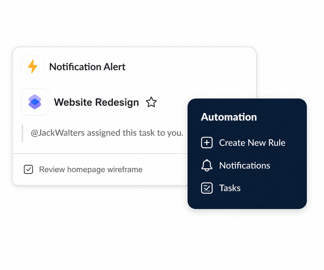 KolApp workflow automation and notification interface